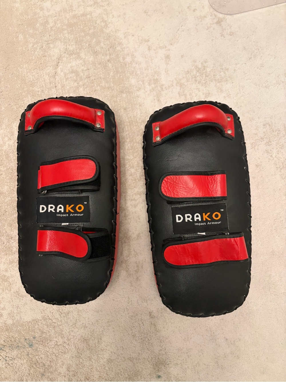 Drako  Black and Red Impact Training Pads